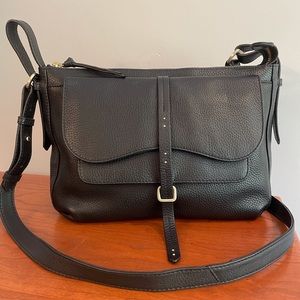 Radley London black pebble leather crossbody bag